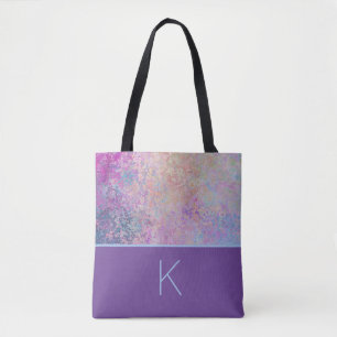 Regenbogenfarben Monogramm Tasche
