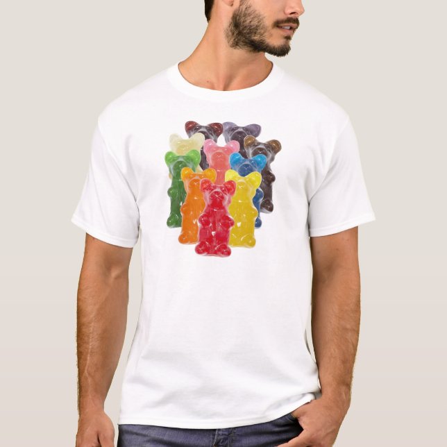 Regenbogenfarben Süßwarenliebhaber T-Shirt (Vorderseite)