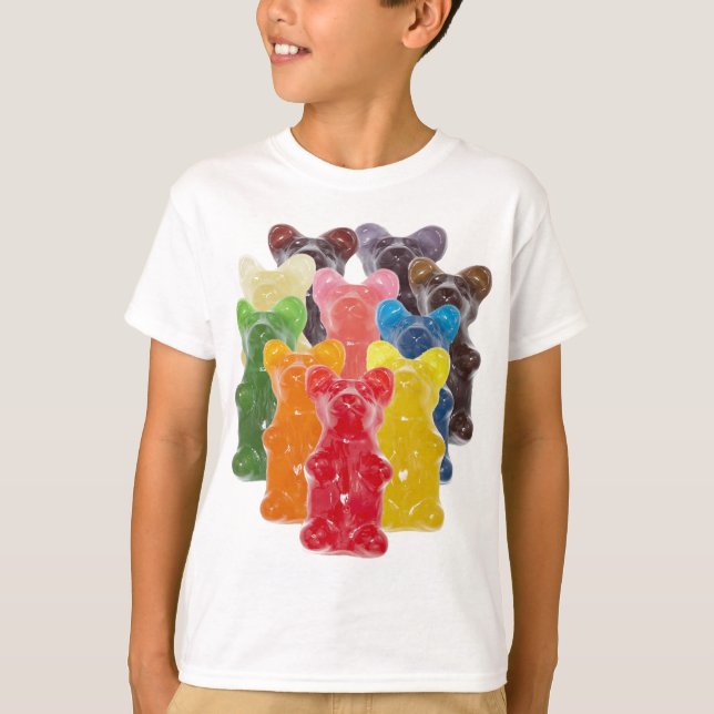 Regenbogenfarben Süßwarenliebhaber T-Shirt (Vorderseite)