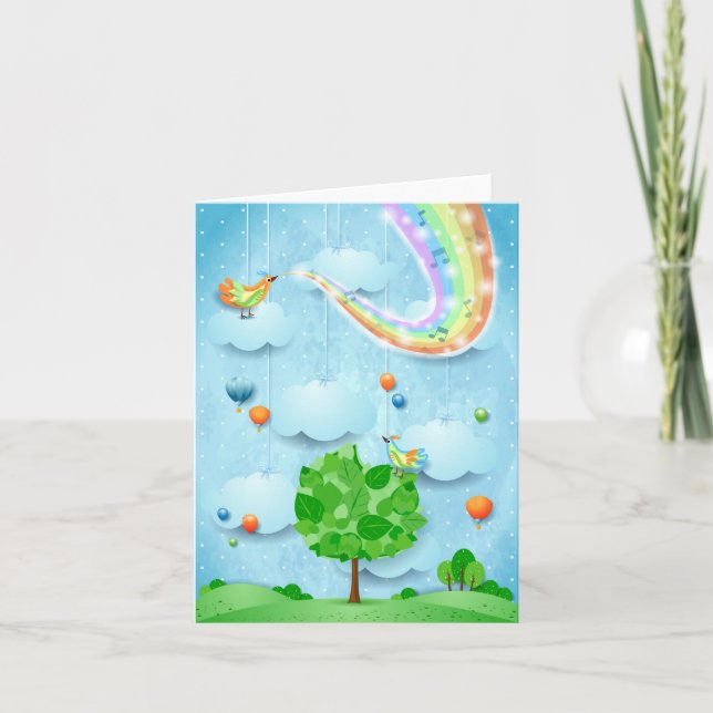 Regenbogenfarben und -baum (Vorderseite)