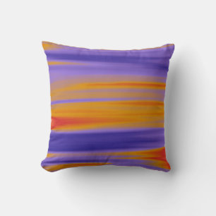 Regenbogenfarbene Malerei Kunst Design Abstrakt Kissen