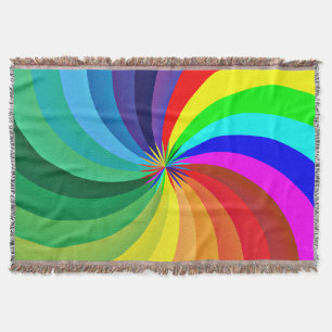 Regenbogenfarbene Mandala-46556 Decke