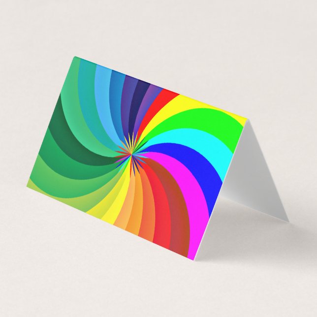 Regenbogenfarbene Mandala-46556 Visitenkarten (Vorderseite)