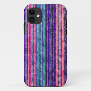 Regenbogenfarbene Streifen Grunge Texturen 2 Case-Mate iPhone Hülle