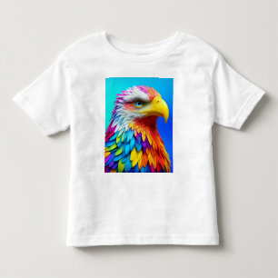 Regenbogenfarbener Weißkopfseeadler-65456 Kleinkind T-shirt