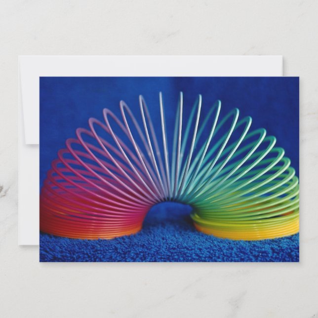 Regenbogenfarbenes Schlingenspielzeug (Vorderseite)