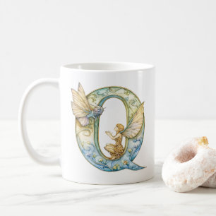Regenbogenfee Anfangsbuchstabe 'Q' Kaffeetasse