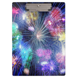 Regenbogenfeuerwerk Klemmbrett