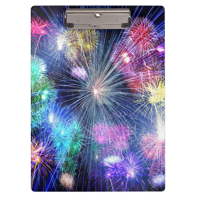 Regenbogenfeuerwerk Klemmbrett (Vorderseite)
