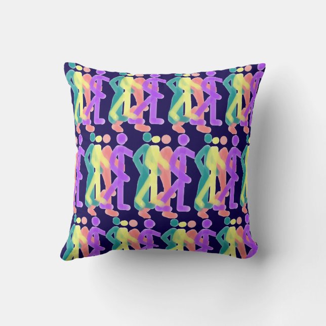 Regenbogenfiguren Kissen (Rückseite)
