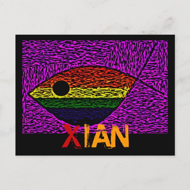 Regenbogenfisch Postkarte (Vorderseite)