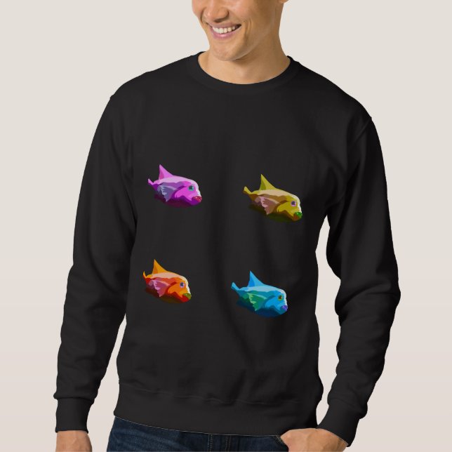 Regenbogenfisch Sweatshirt (Vorderseite)