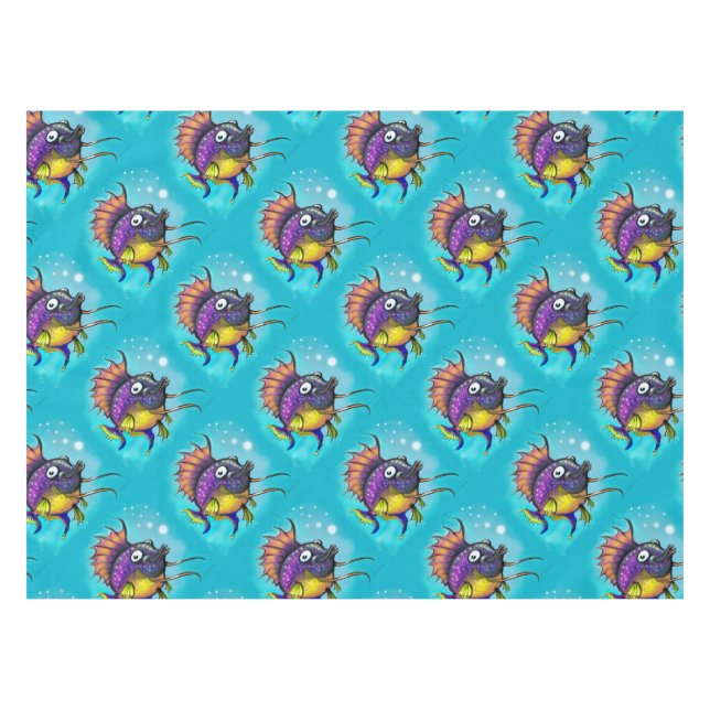 Regenbogenfisch Tischdecke (Vorderseite (Horizontal))