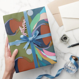Regenbogenfisch Unter dem Meer Aquatische Geburtst Geschenkpapier