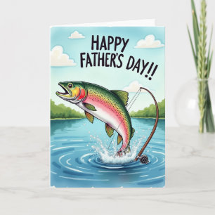 Regenbogenfisch Vatertagskarte Karte
