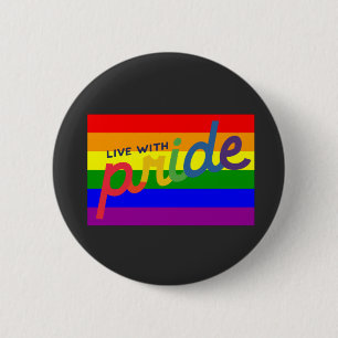 Regenbogenflagge Button