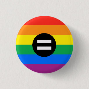 Regenbogenflagge Button