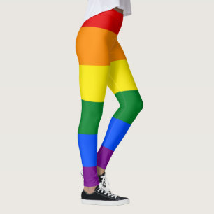 Regenbogenflagge Farben Streifen + Ihre Ideen Leggings