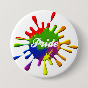 Regenbogenflagge Gay Pride Splash Pride Button