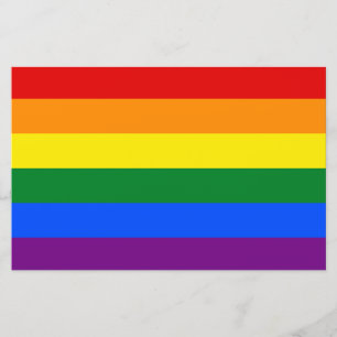 Regenbogenflagge (LGBT) Briefpapier