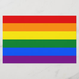 Regenbogenflagge (LGBT) Briefpapier