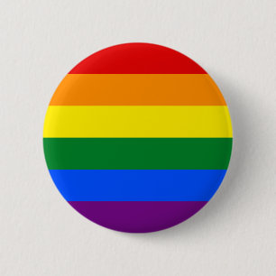 Regenbogenflagge (LGBT) Button