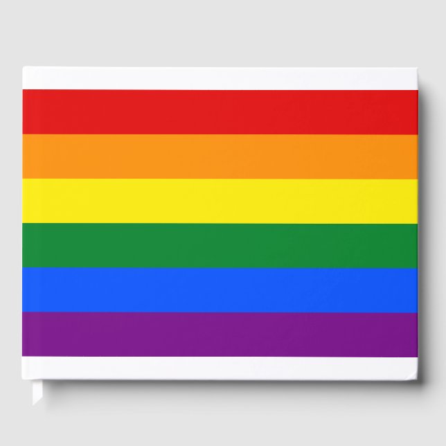 Regenbogenflagge (LGBT) Gästebuch (Vorderseite)