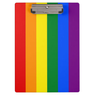 Regenbogenflagge (LGBT) Klemmbrett
