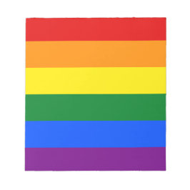 Regenbogenflagge (LGBT) Notizblock