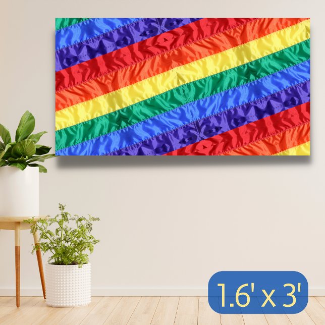 Regenbogenflagge LGBT-Regenbogenstreifen Gay Pride Banner (Von Creator hochgeladen)