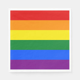 Regenbogenflagge (LGBT) Serviette
