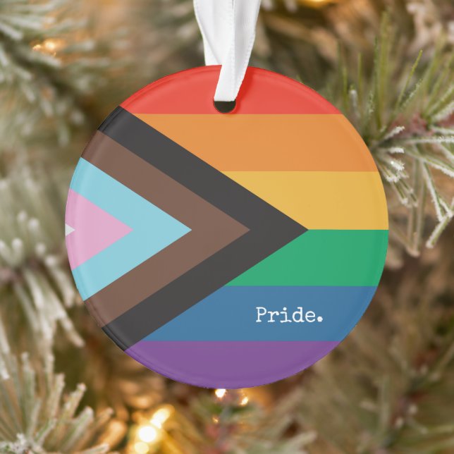 Regenbogenflagge - LGBTQIA - Personalize - Ornamen Ornament (Baum)