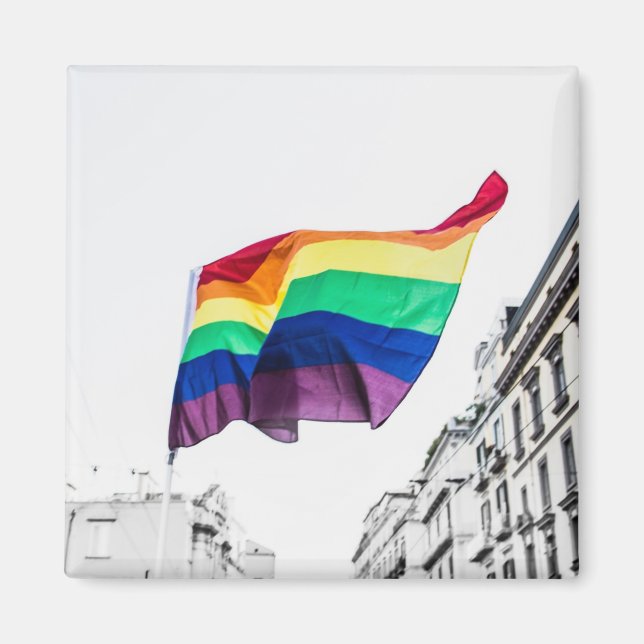 Regenbogenflagge Magnet (Vorne)