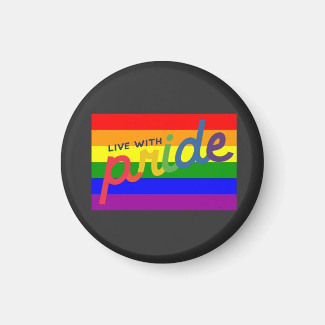 Regenbogenflagge Magnet (Vorne)