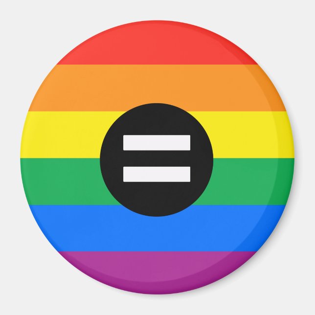 Regenbogenflagge Magnet (Vorne)