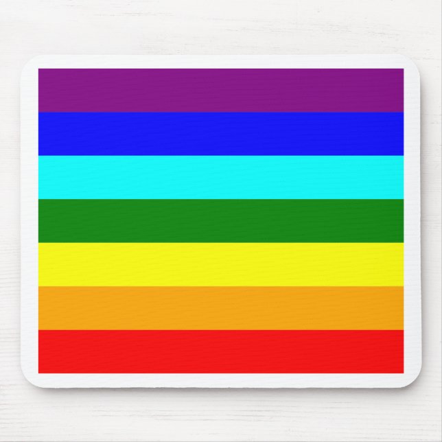 Regenbogenflagge Mousepad (Vorne)
