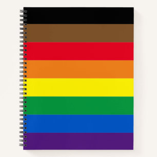 Regenbogenflagge Philly Pride diversity inclusive Notizbuch