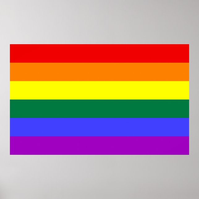Regenbogenflagge Poster (Vorne)