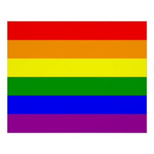 Regenbogenflagge Poster