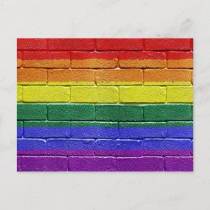Regenbogenflagge Postkarte
