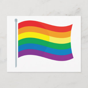 Regenbogenflagge Postkarte