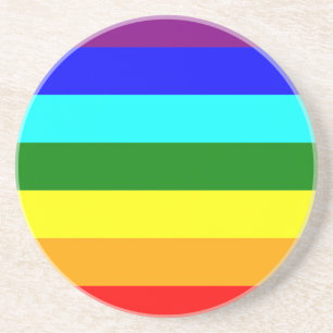 Regenbogenflagge Sandstein Untersetzer