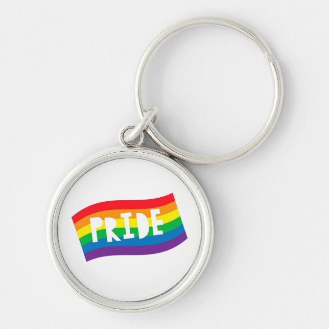 Regenbogenflagge Schlüsselanhänger (Vorne)