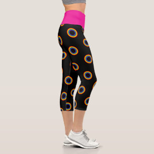 Regenbogenflagge - Streifen - LGBT Farben Ringe Capri Leggings