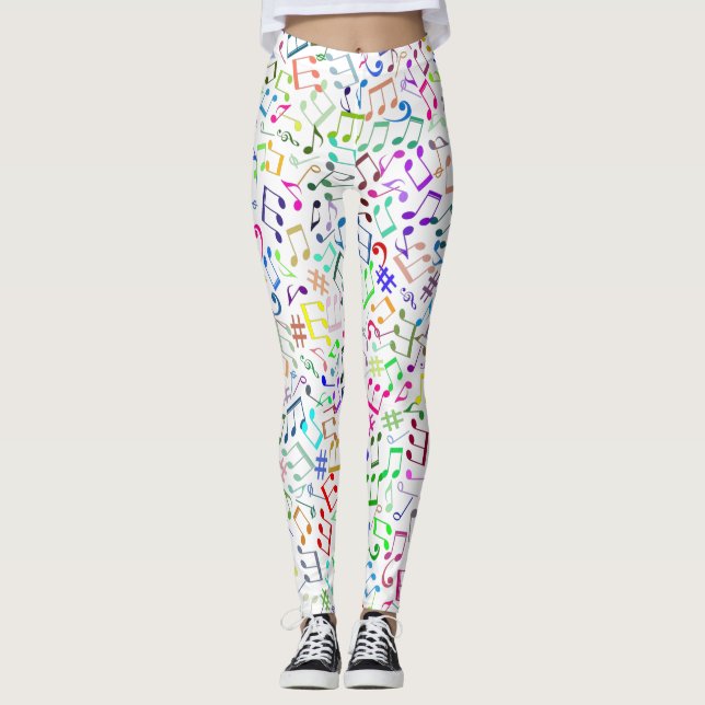 Regenbogenfliege Rockstar Leggings (Vorderseite)