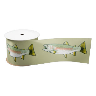 Regenbogenforelle 3 Zoll Satinband