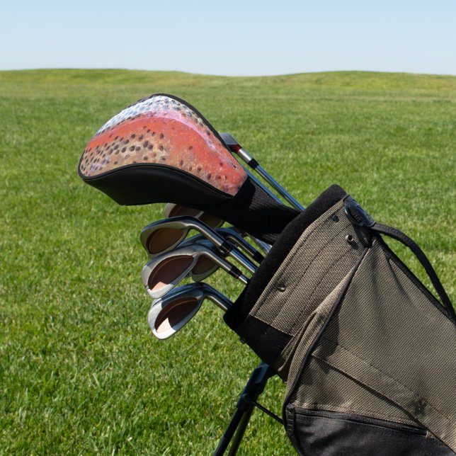 Regenbogenforelle Abstraktes Muster Golf Headcover (In SItu)