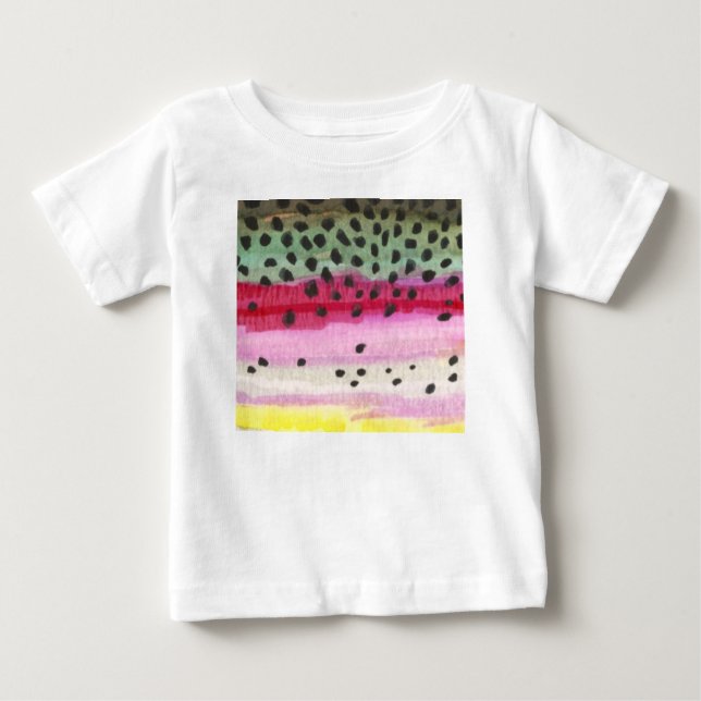 Regenbogenforelle Baby T-shirt (Vorderseite)