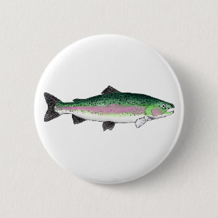 Regenbogenforelle Button