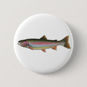 Regenbogenforelle Button
